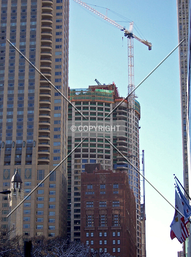 Looking west from the intersection of Mies Van Der Rohe and Pearson Street