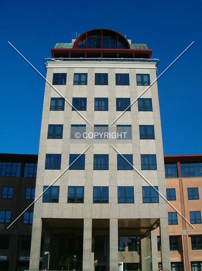 Front side of the building