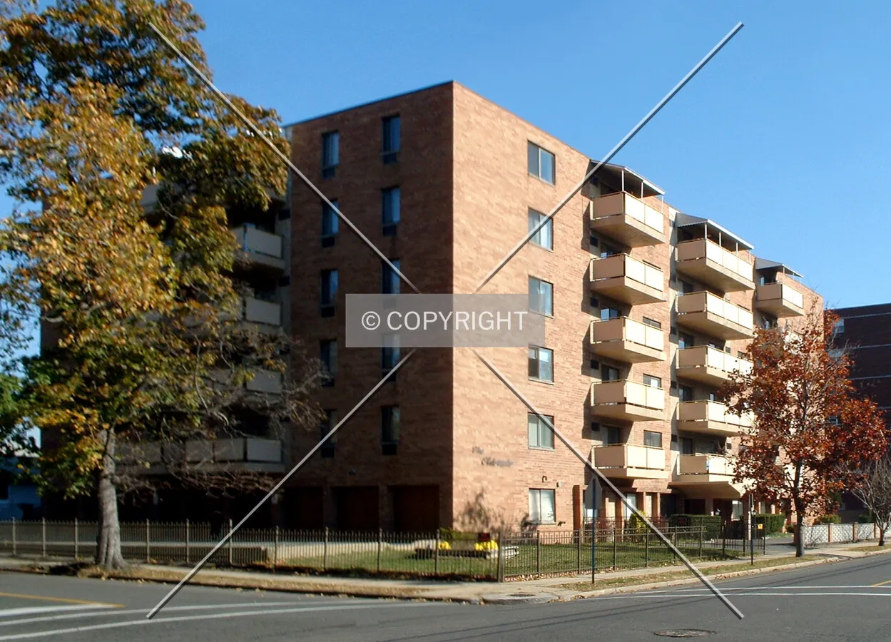 View from the northwest along Anderson Street