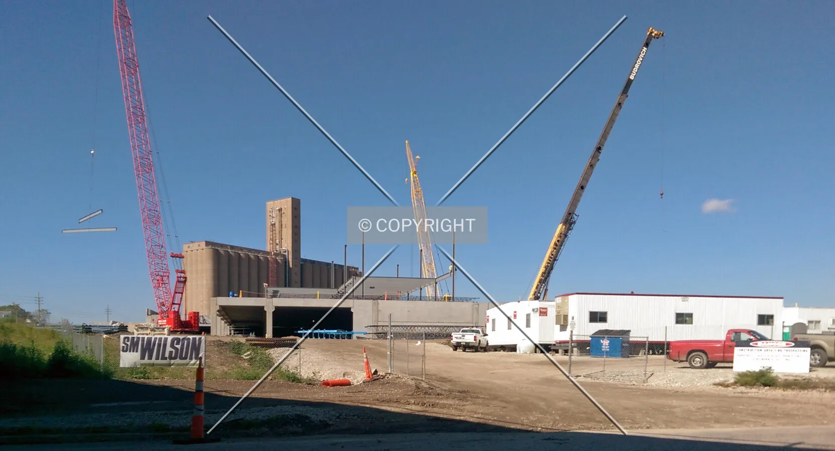 View from the east during construction; October 17, 2014