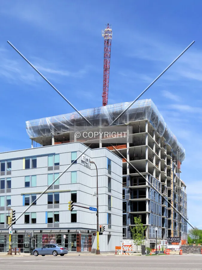 View to the north across Washington Avenue South