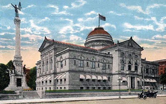 Vintage view from the southeast