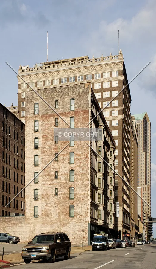View from the southwest behind the Maryland Hotel; June 16, 2019