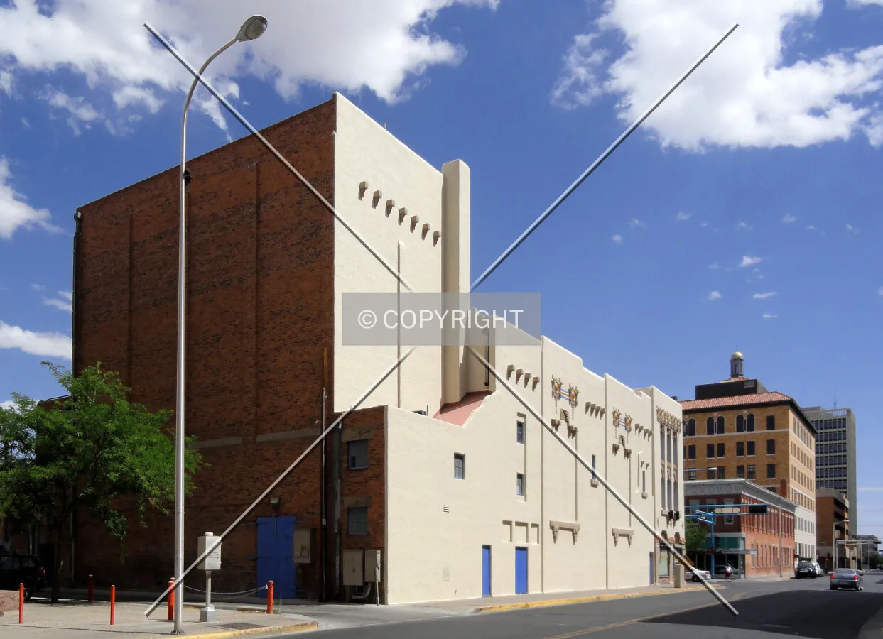 From across 5th Street to the northwest