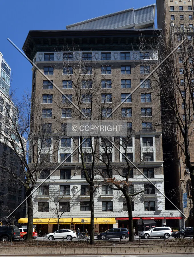 View from the northwest at Broadway and 77th Street