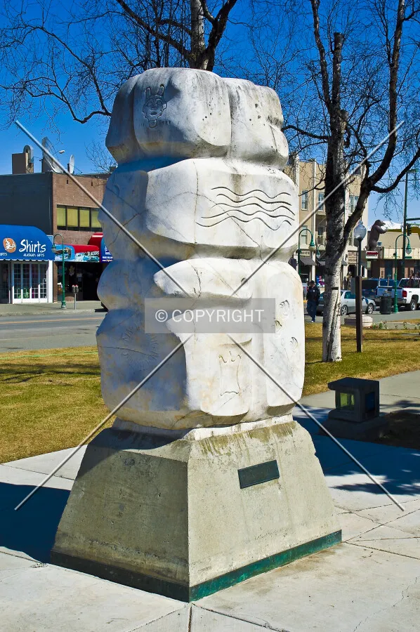William Henry Seward Sculpture, Anchorage Alaska, U.S.A.