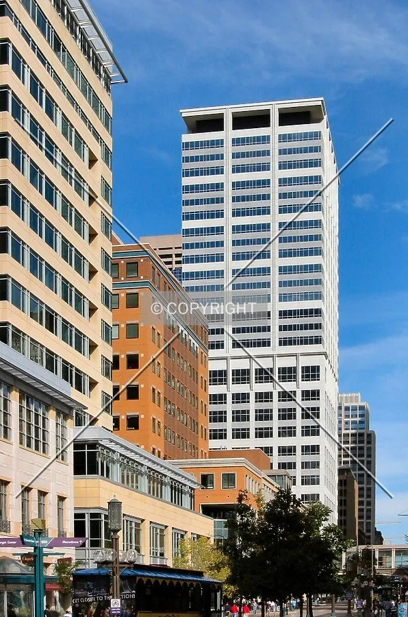 View to the north from the 1000 block of Nicollet Mall, Target Plaza North and Retek on the Mall on the left