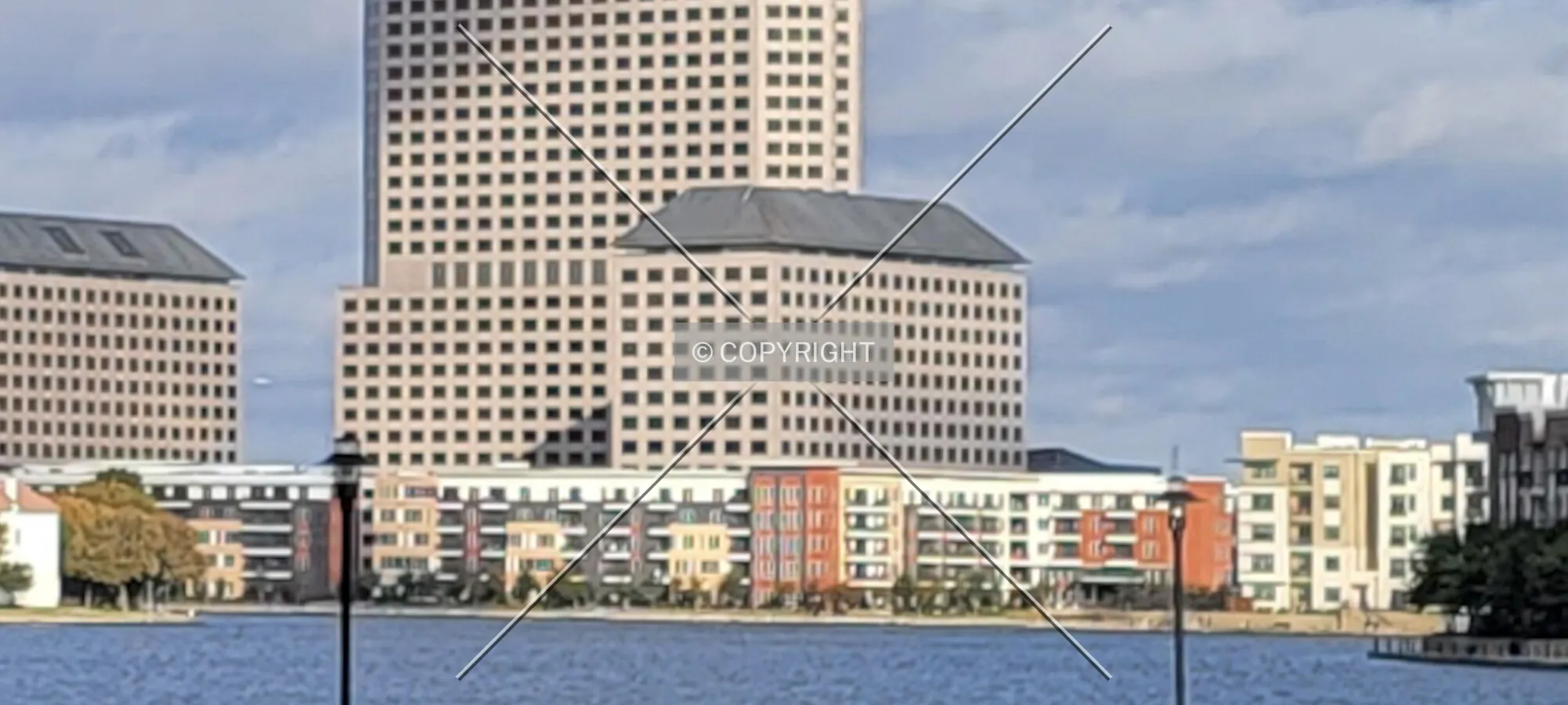 Distant view from the southeast; November 17, 2021