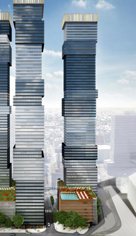 Rendered view from the east