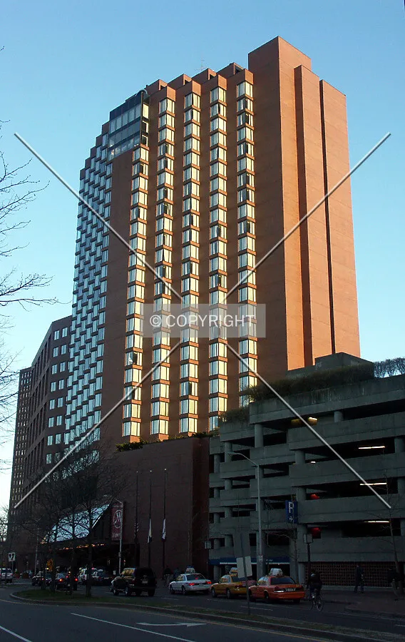 View from the northwest along Broadway