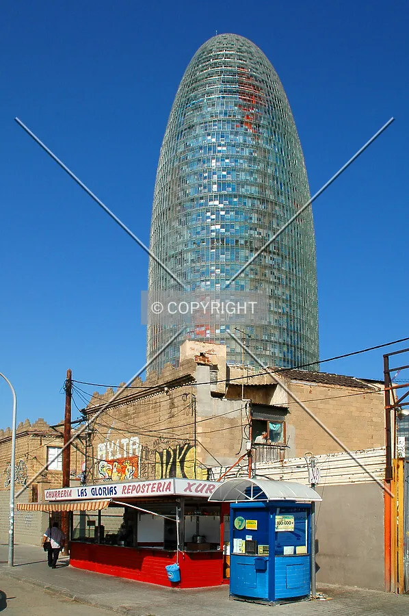 As seen from Carrer de Badajoz