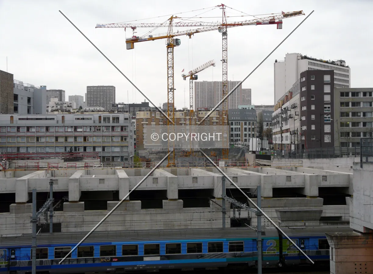 East view from Avenue de France