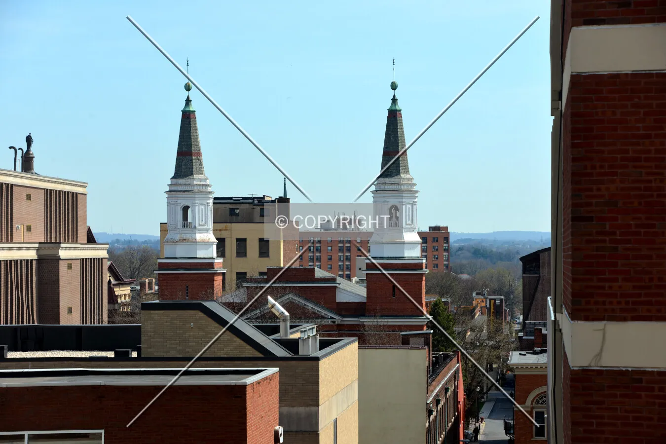 View from the north