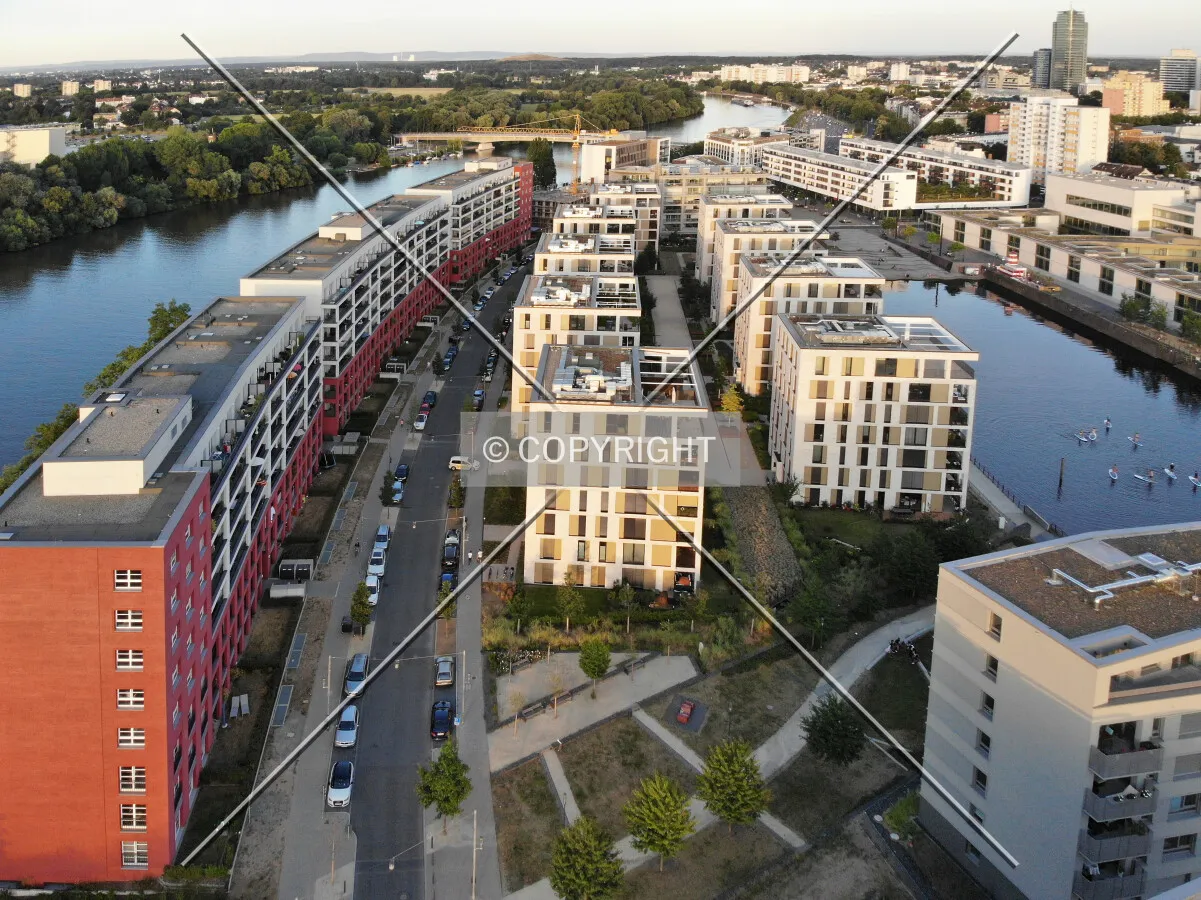 Buildings at Offenbach Hafen