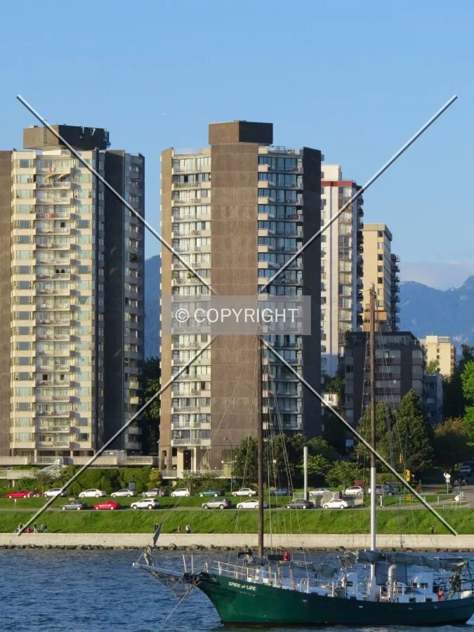 View across English Bay from Hadden Park