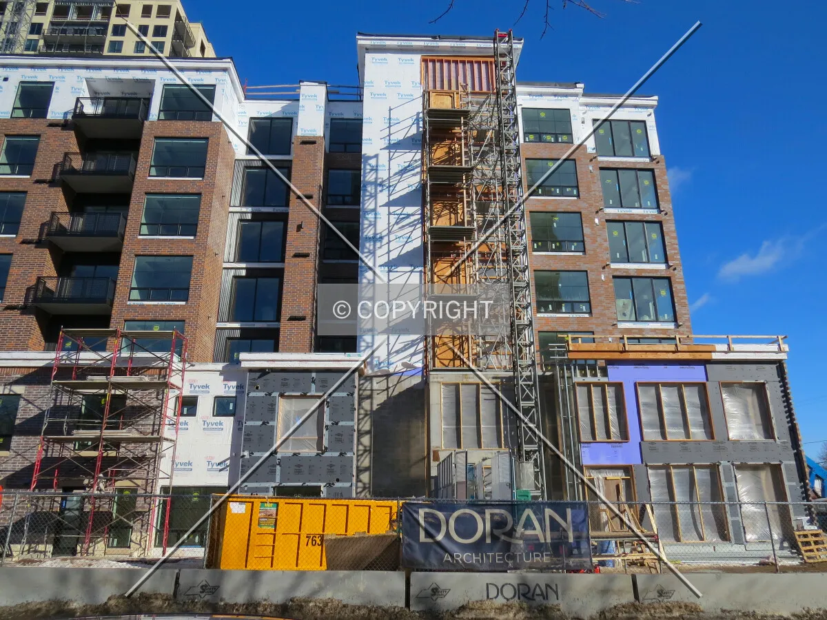 View to the north across 2nd Street SE