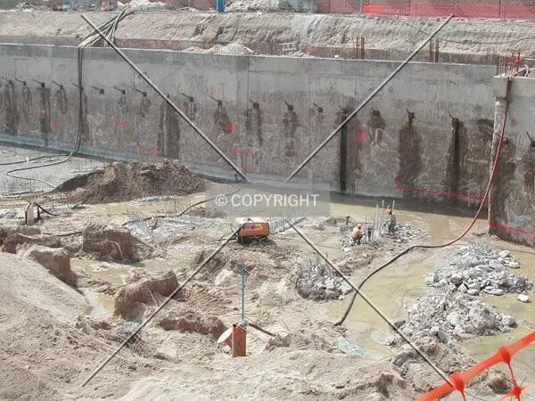 View of the pit