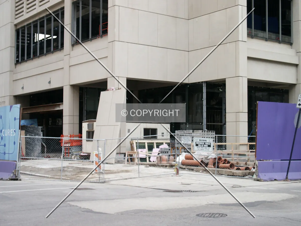 Northwest corner at street level