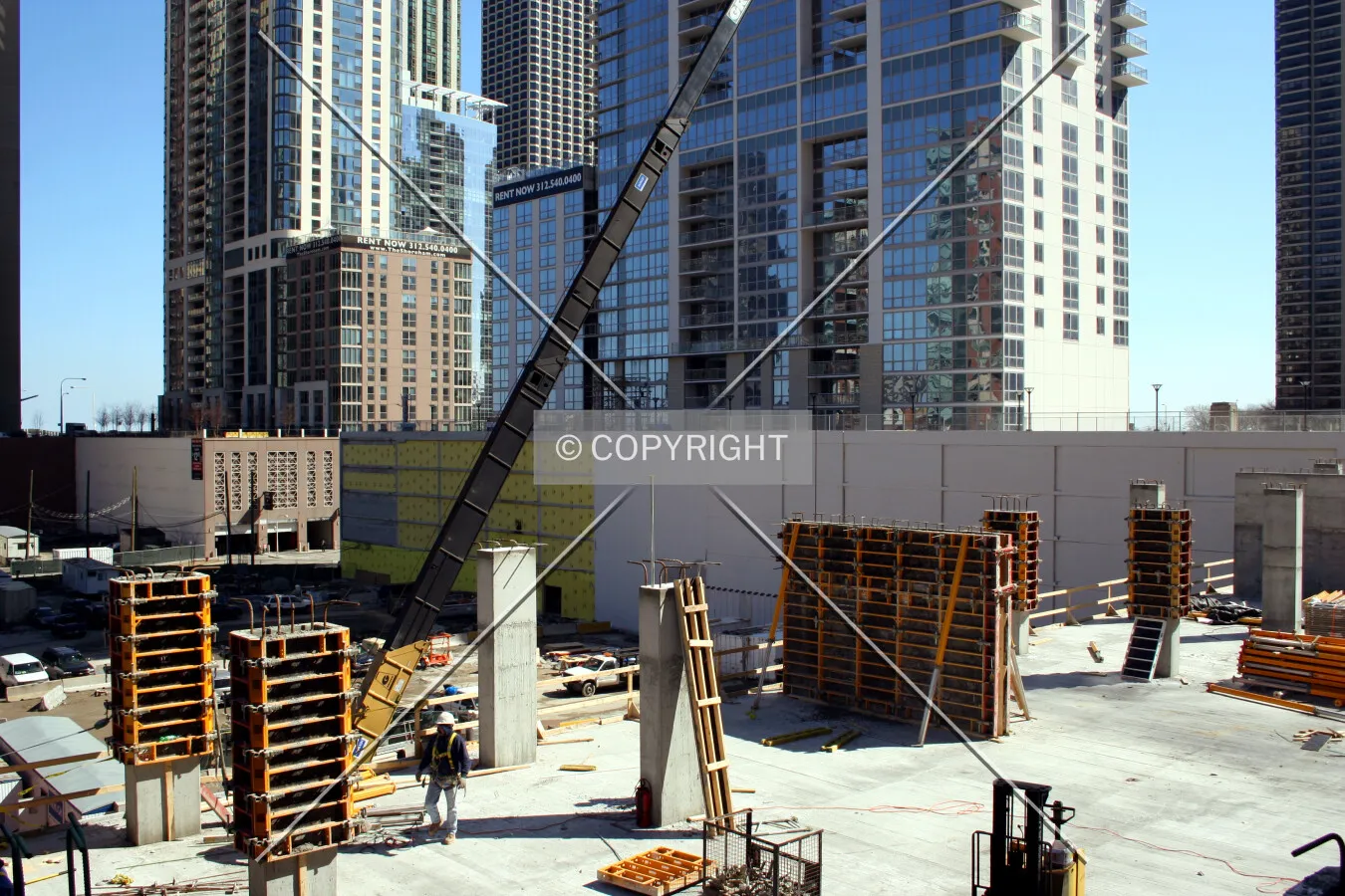 Base viewed from Upper Wacker Drive