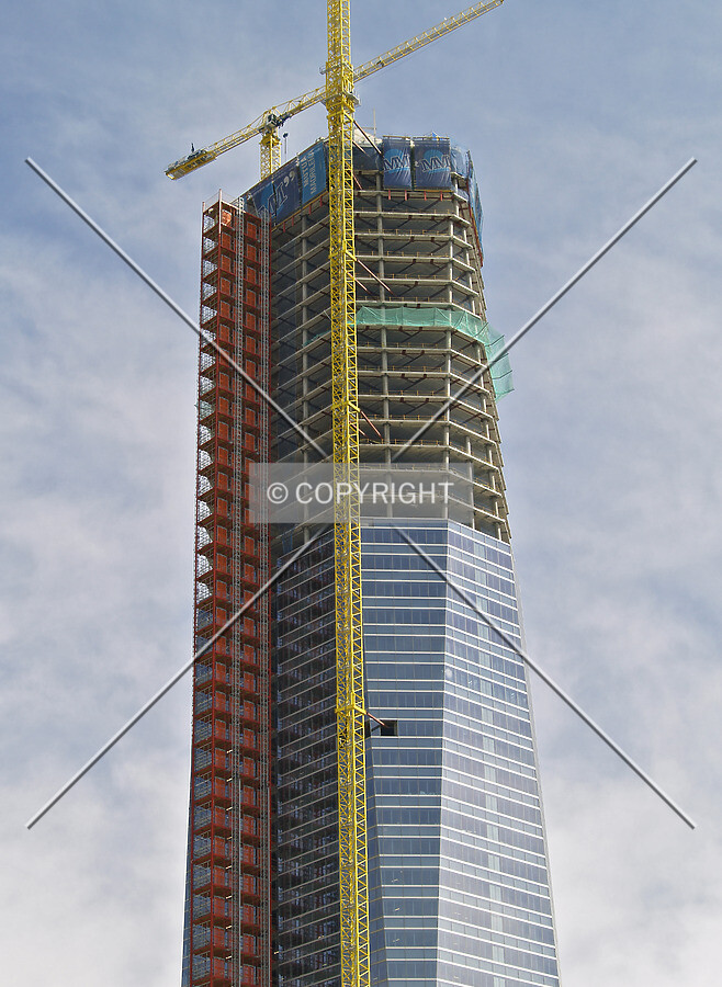 Looking up from the northwest
