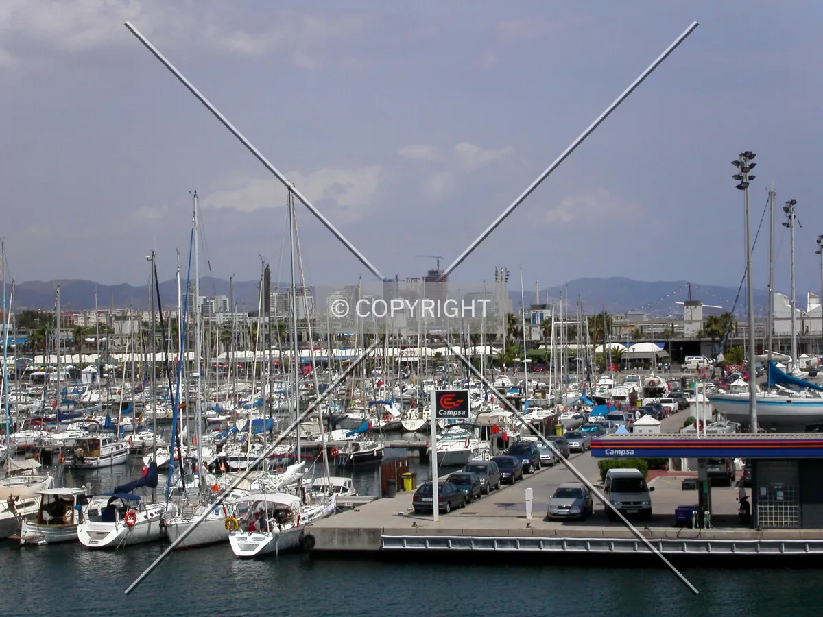 Diagonal Playa area seen from the Olympic city