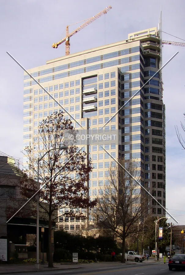 Looking northwest from Peachtree Street NE