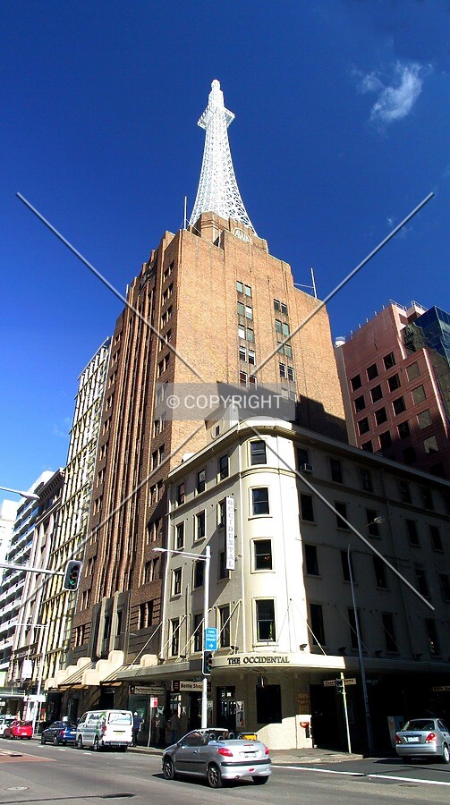 Looking southwest on York Street