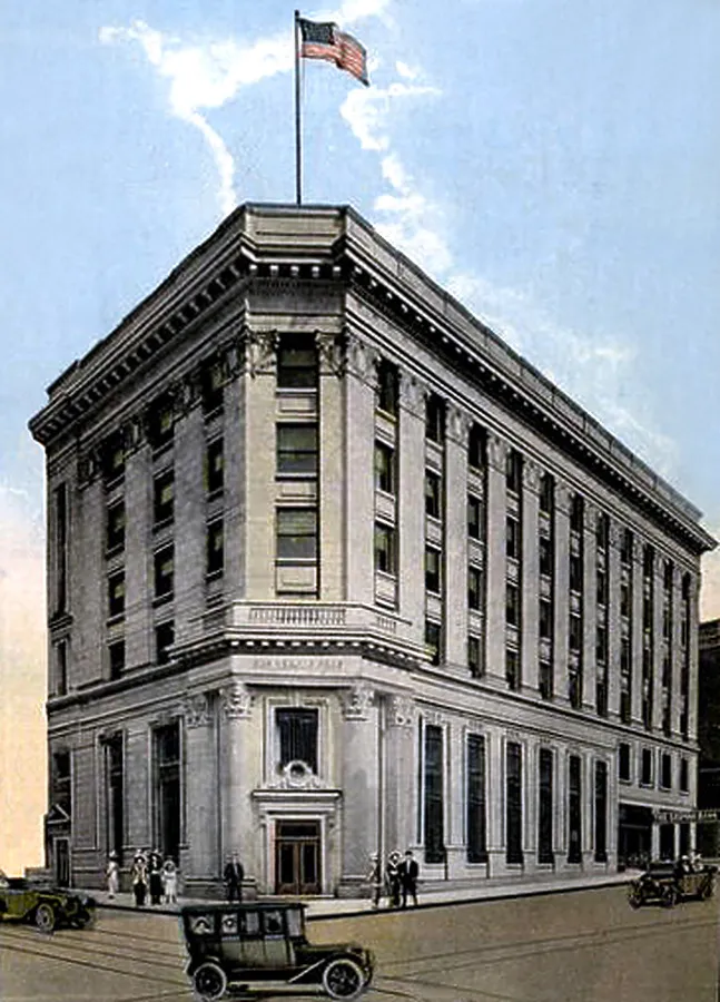 Vintage view from the southwest