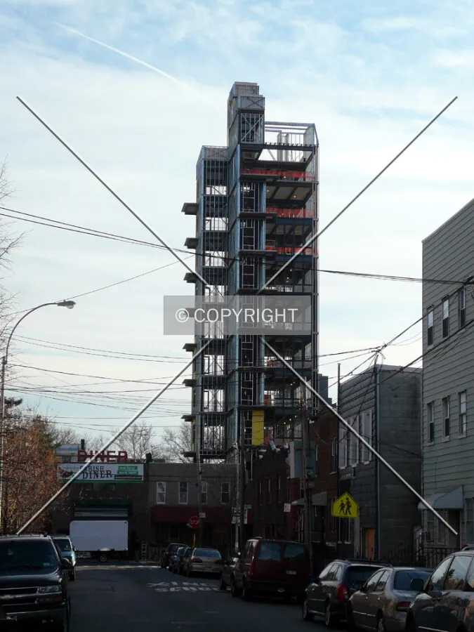 View from the north along North Henry Street