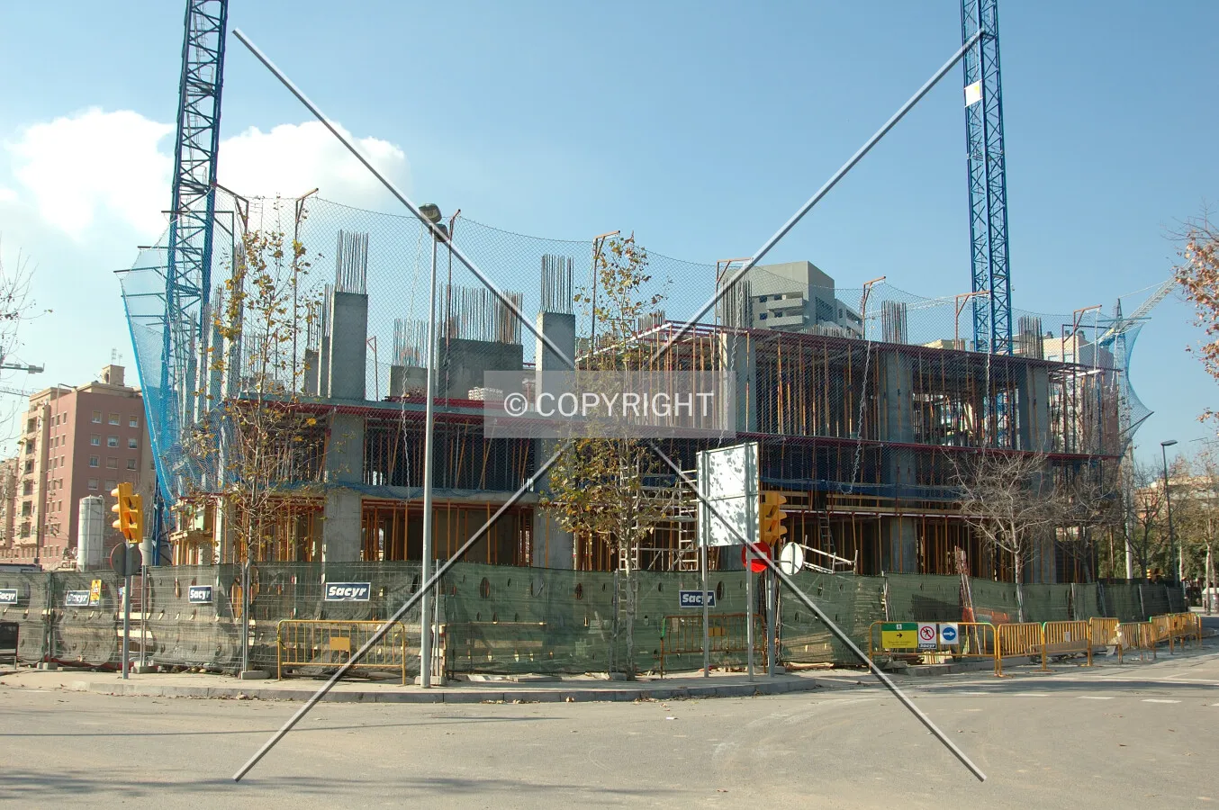 Formwork for the third floor