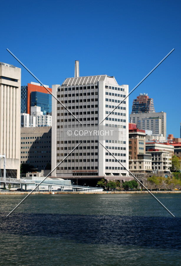 Viewed from along the East River