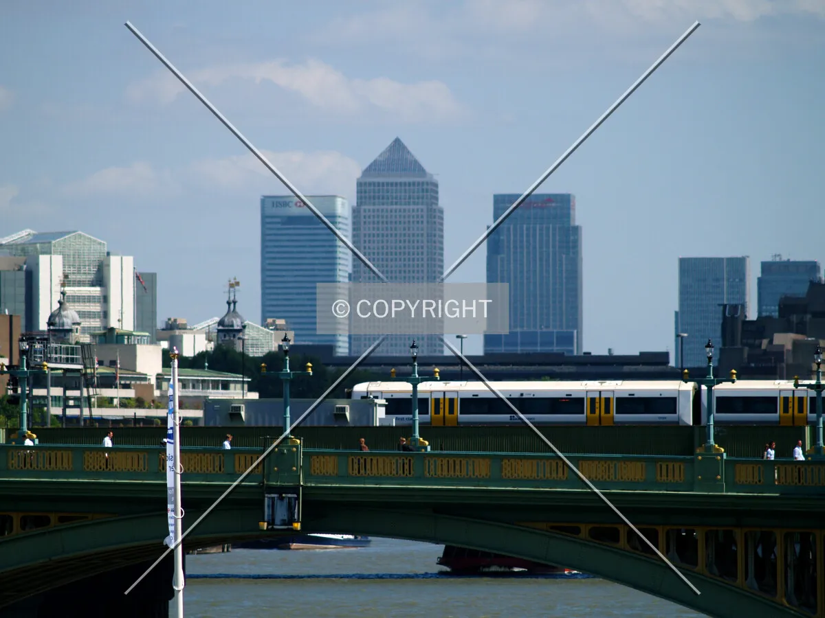 A view from the Millennium Bridge