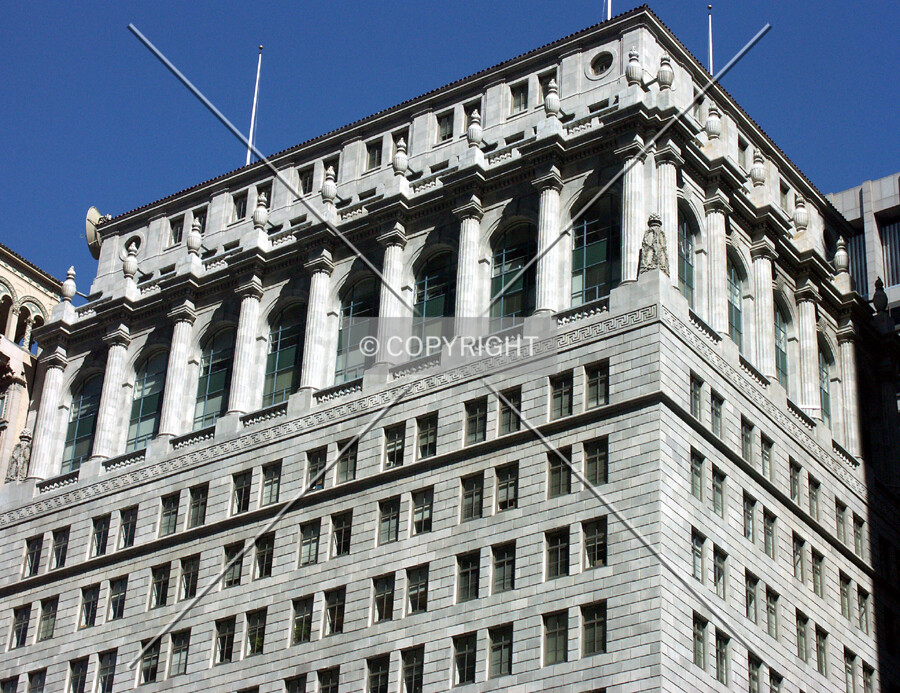 View from the west of the crown of the building