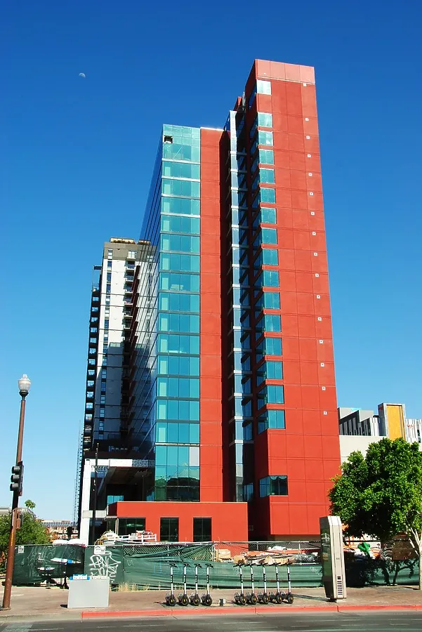 View to the east