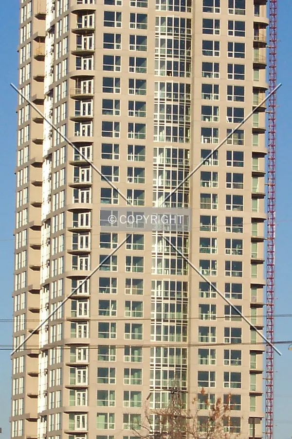 Closeup of the facade