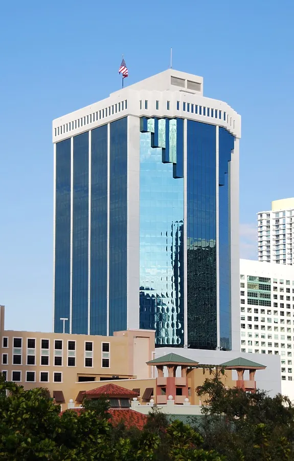 View from 10th street metromover stration