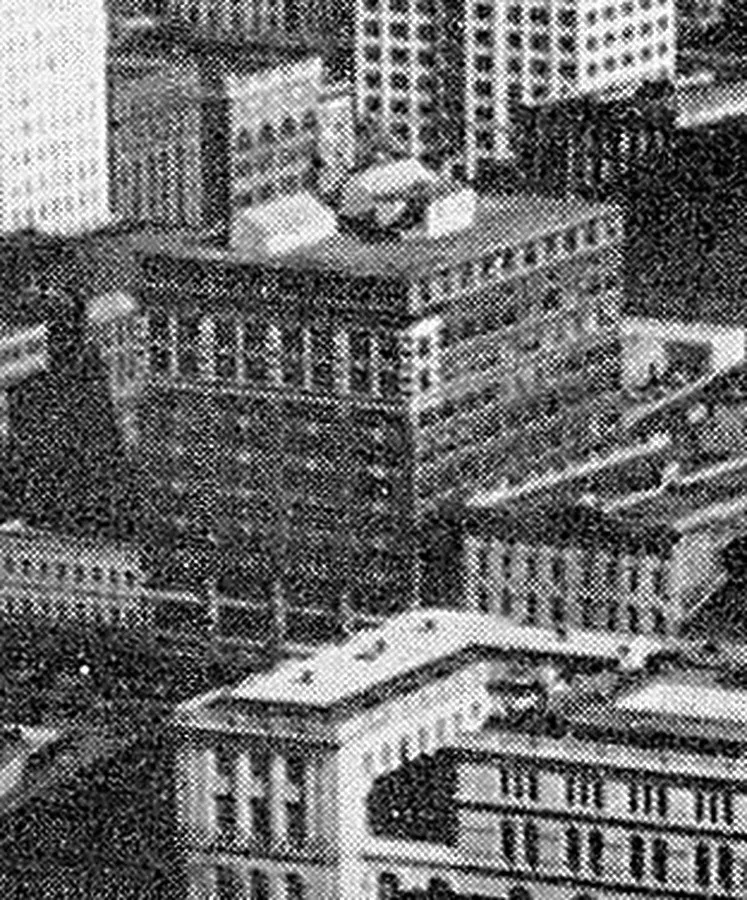 Vintage view from the southwest