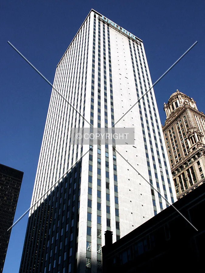 Looking up the southwest corner