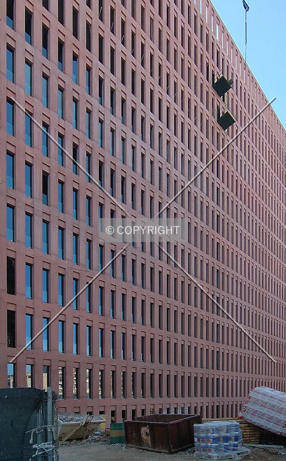 Narrow windows on north side