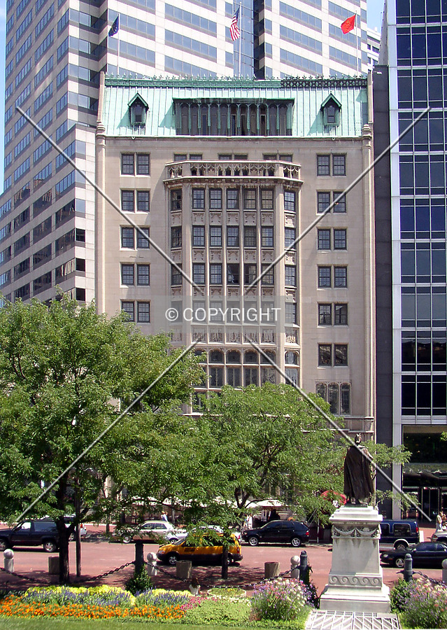 Looking northeast from Monument Circle