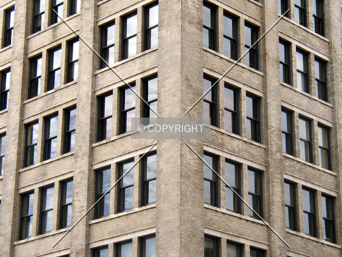 Detail of the facade on the northeast corner