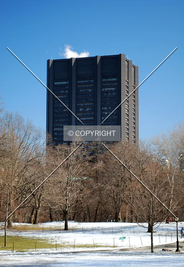 Viewed across Central Park