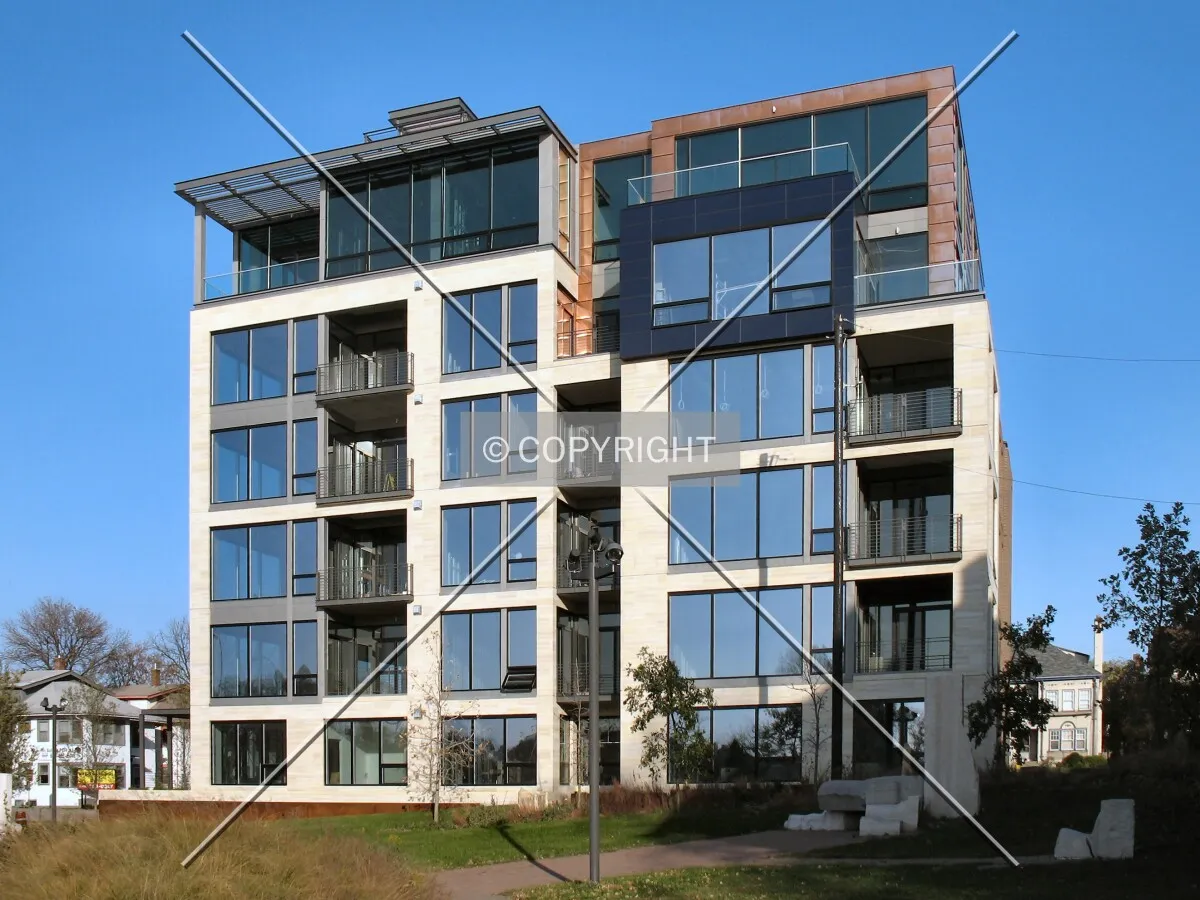 View to the east from East Calhoun Parkway