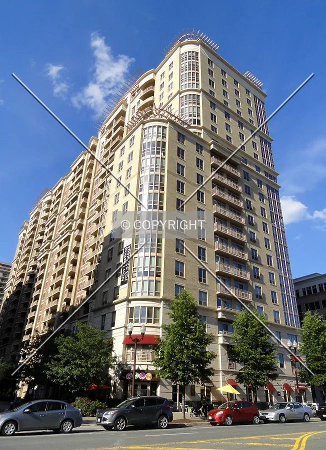 From across Wilson Boulevard to the southwest