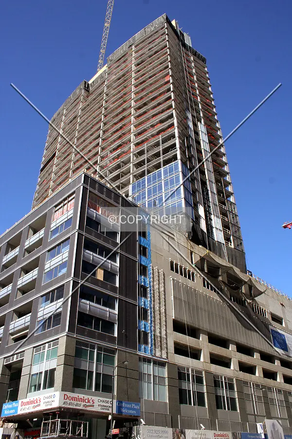 Looking up from the southeast