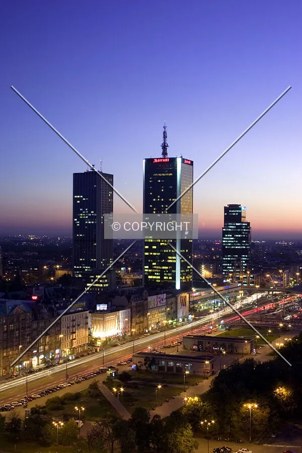 Evening view of the old skyline