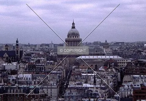 View south from Notre Dame