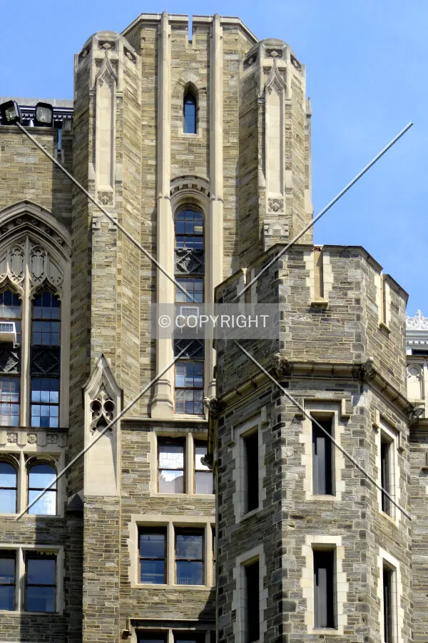 Western facade detail