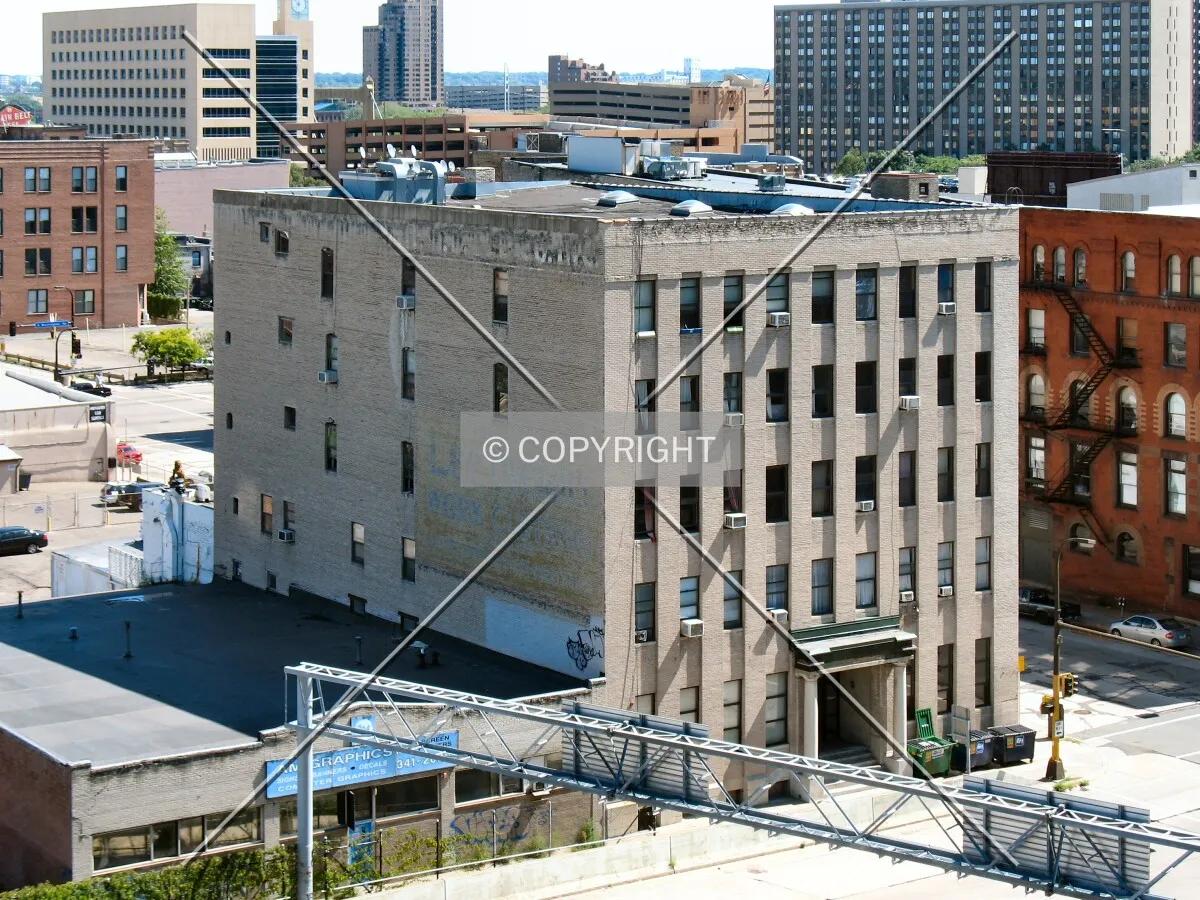 View to the east from the Fifth Avenue Parking & Transit Facility