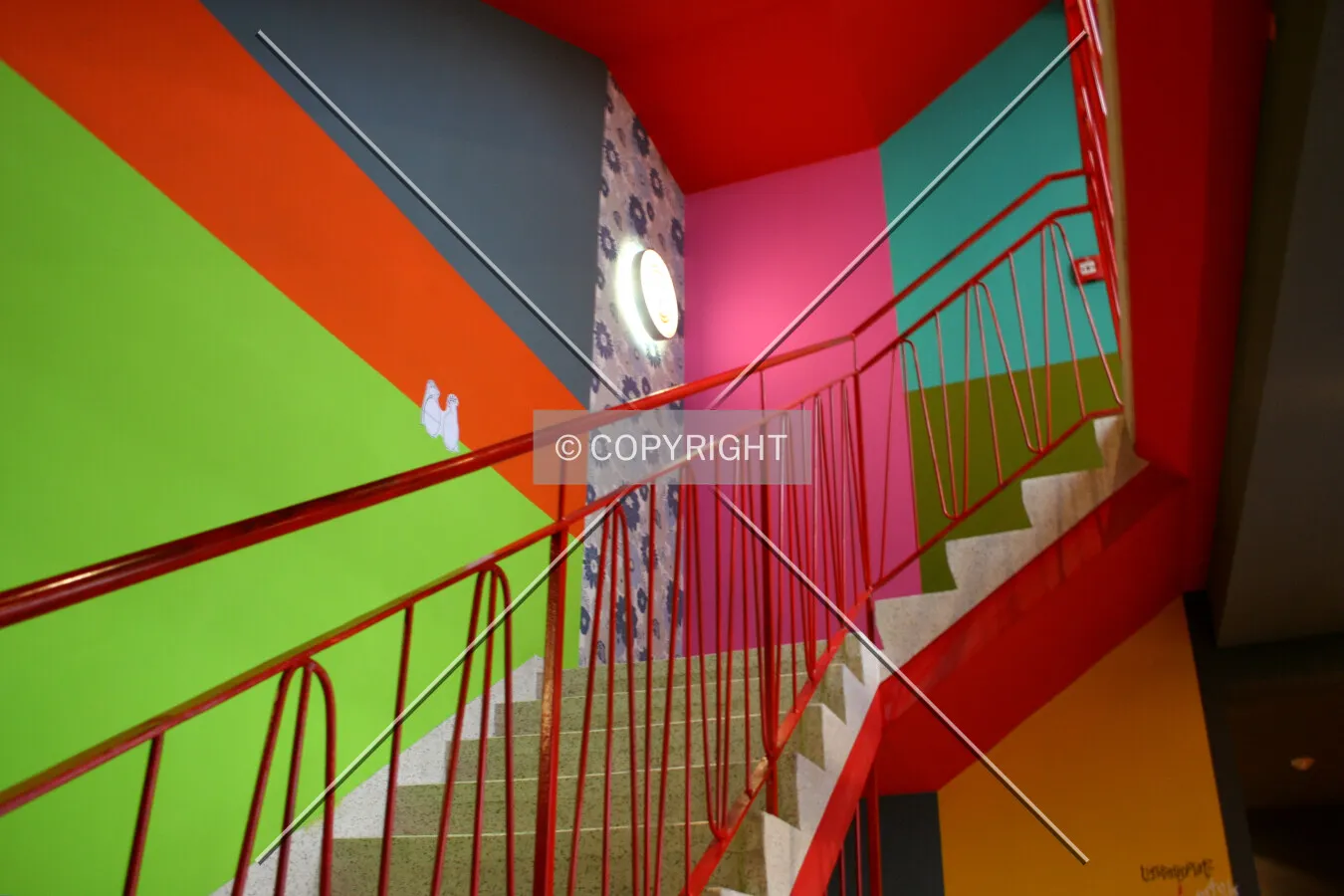 Central staircase